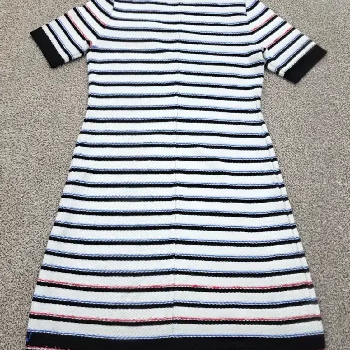 한섬 마인(MINE) 배색 니트 원피스 F 상품이미지2