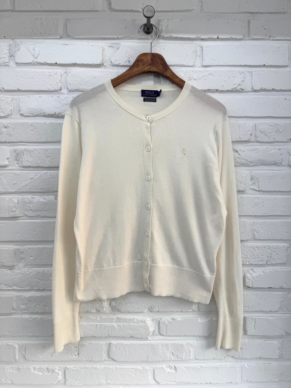 폴로 아이보리 가디건 상품이미지3