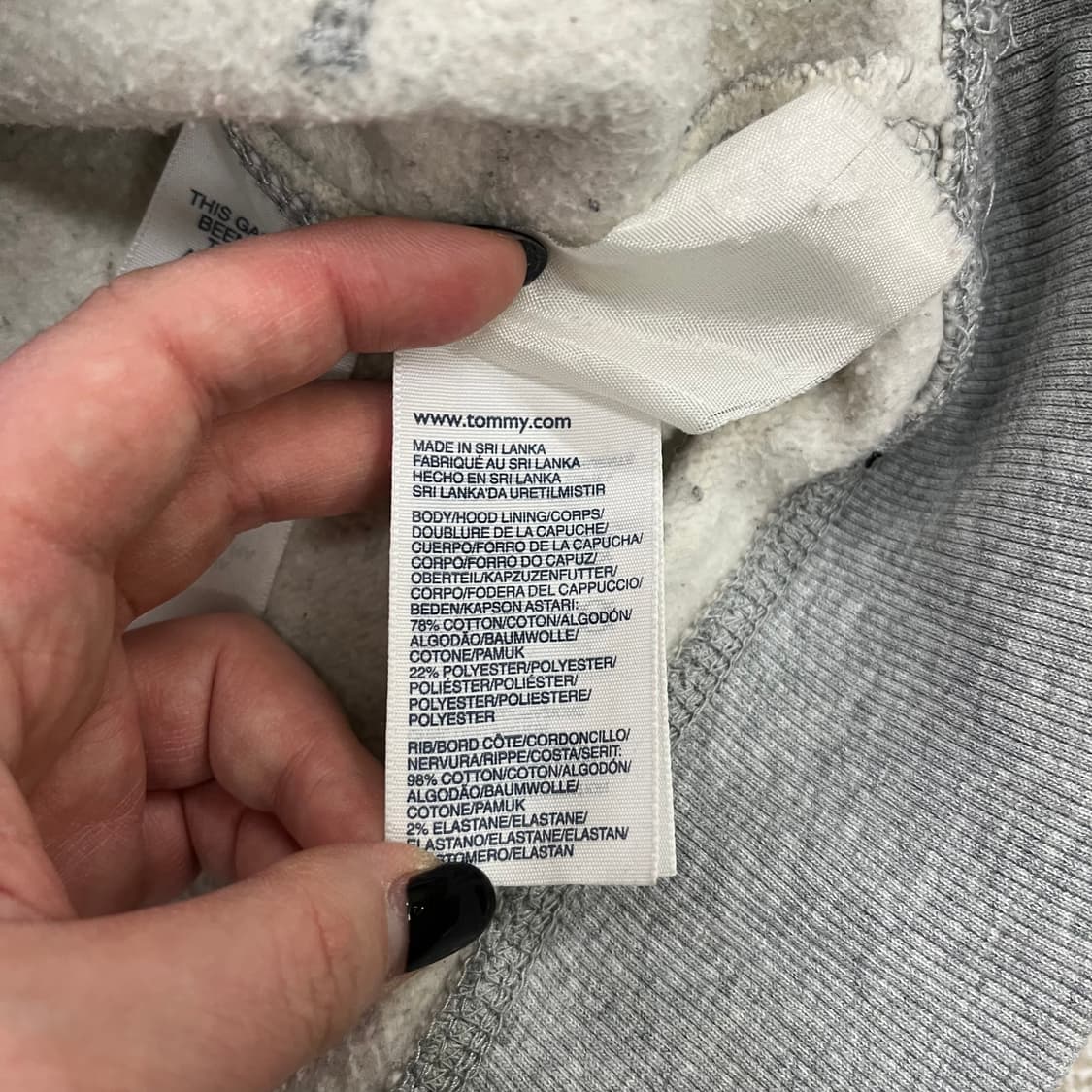 M 타미힐피거 긴팔 후드 티셔츠 0219M 상품이미지3