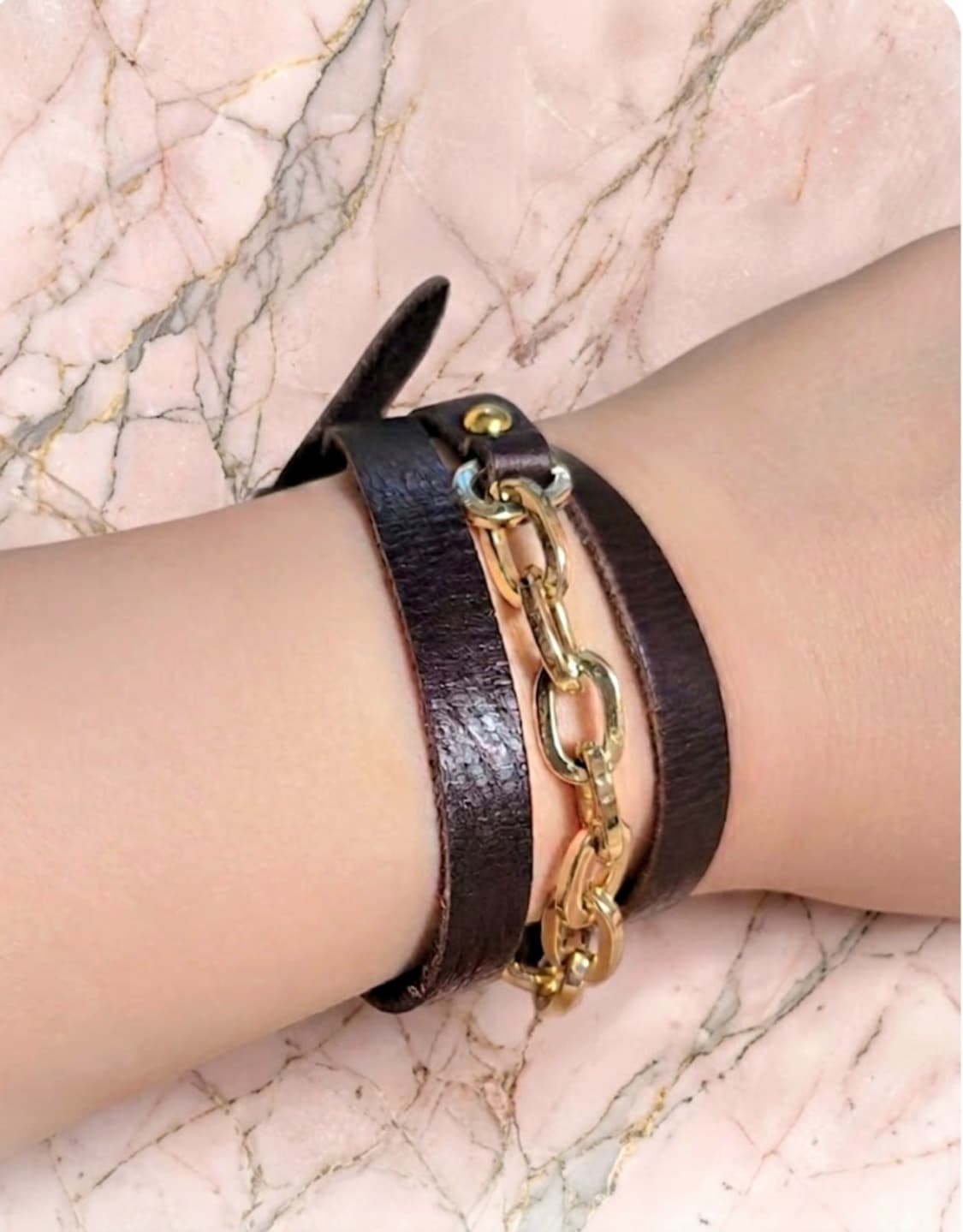 [Archive] Lambskin Suede Chain Bracelet 상품이미지1