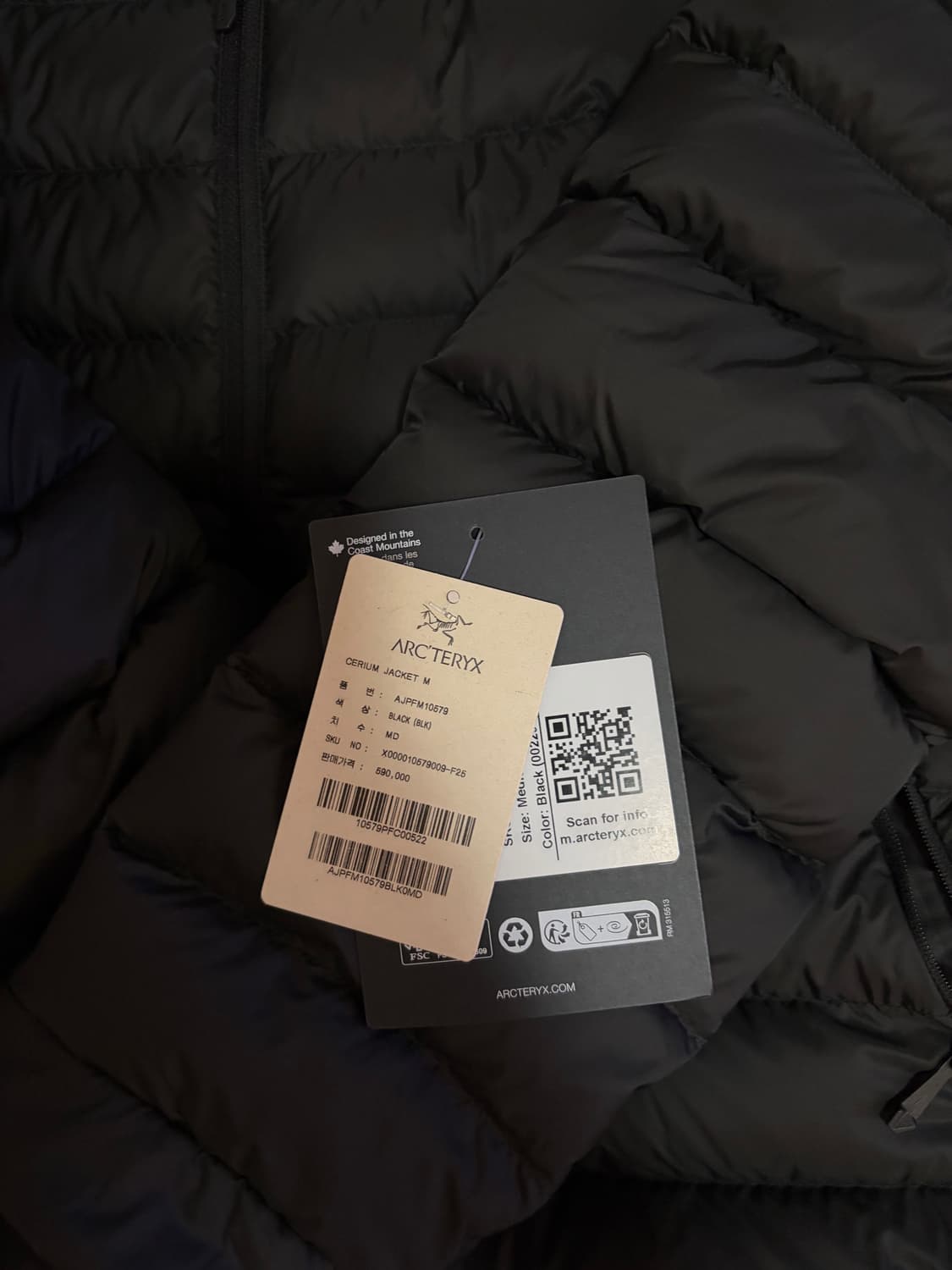 아크테릭스 세륨 논후디 블랙 M사이즈 상품이미지2