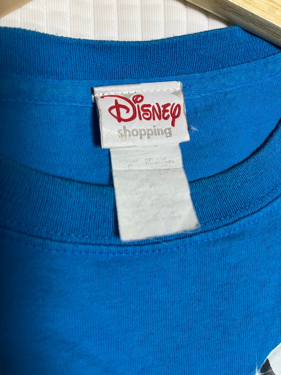 [L] 디즈니 미키 마우스 반팔티셔츠 하늘색 스카이블루 상품이미지5