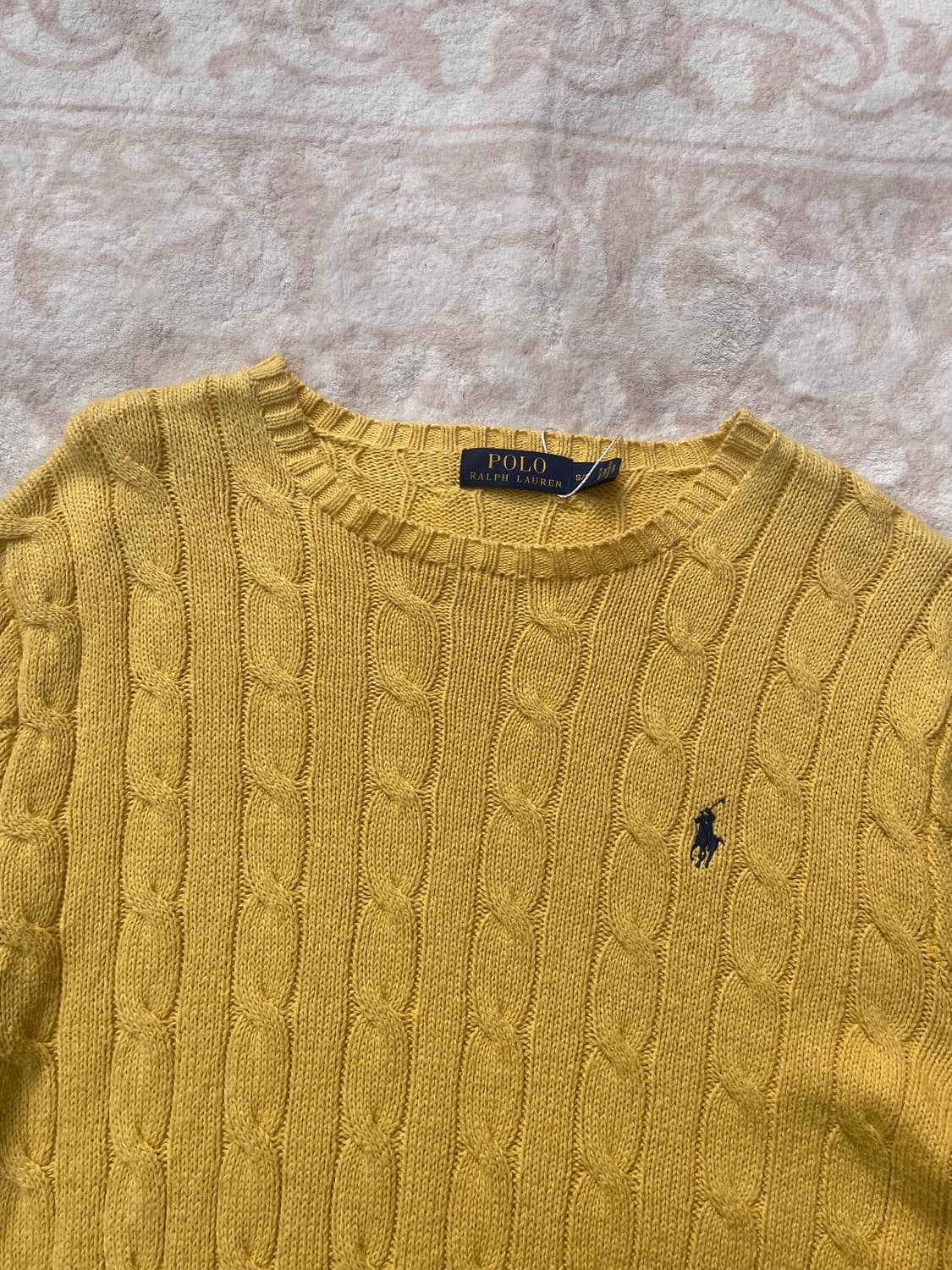 Polo Ralph Lauren 옐로우 케이블 니트 상품이미지3