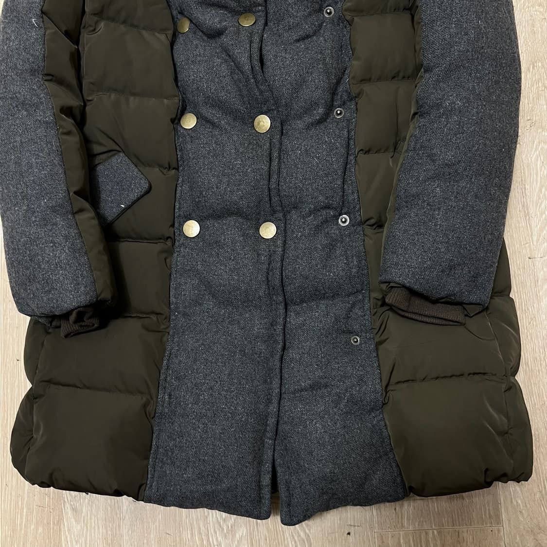 빈폴 바이크리페어샵 버튼 클래식 패딩코트 S/90  상품이미지3