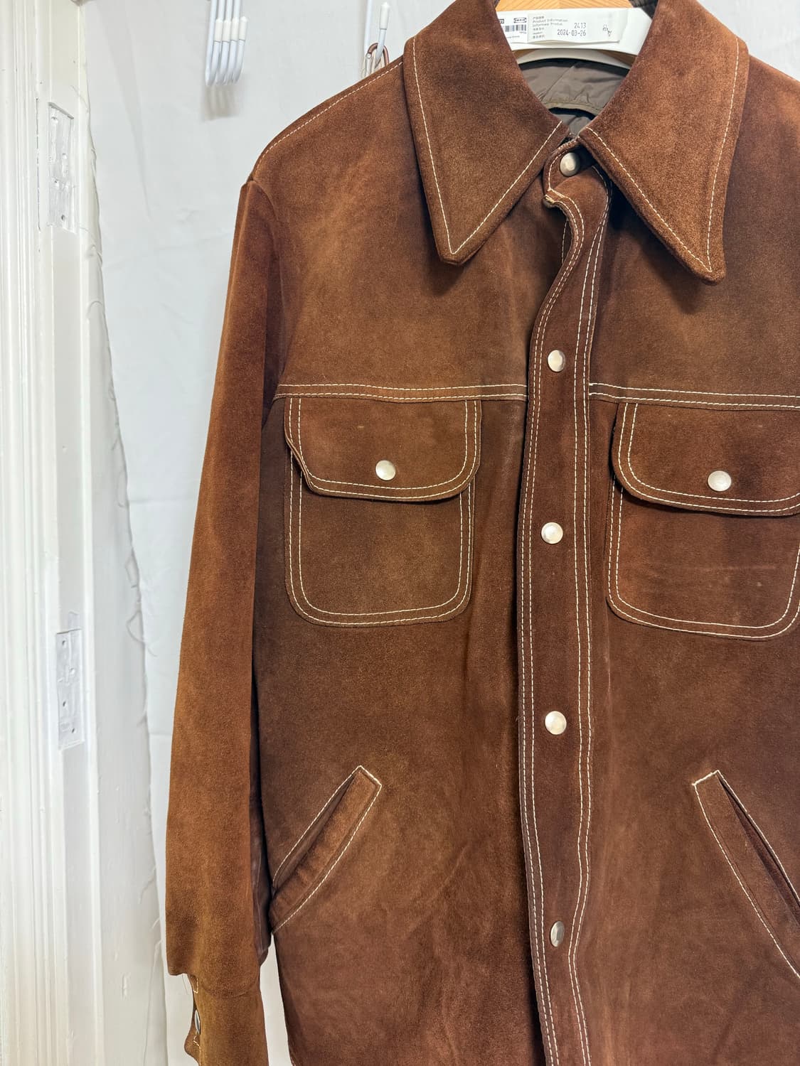 70's u.s.a 스웨이드 레더 자켓 상품이미지2