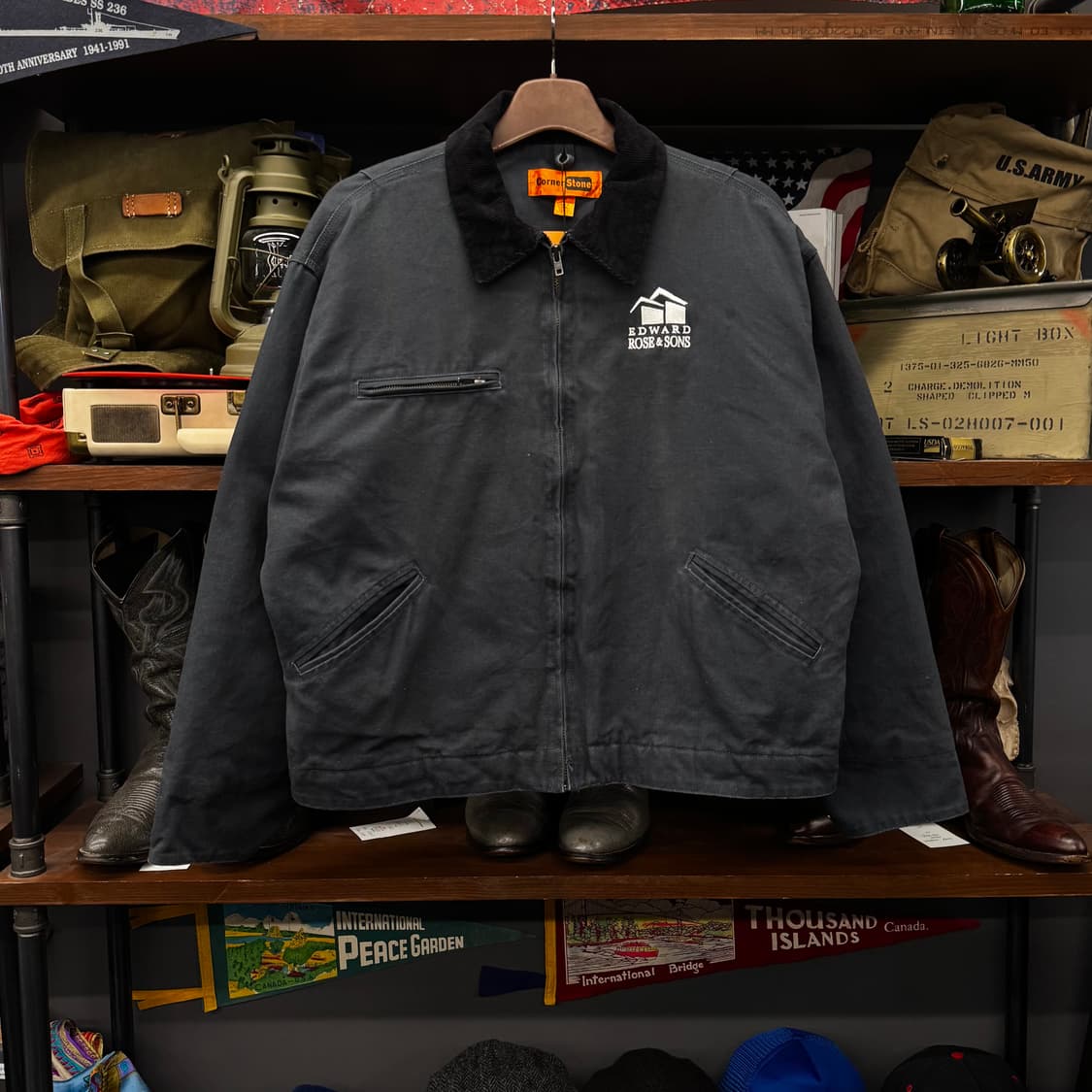 90s USA 빈티지 블랭킷 라이닝 워크 디트로이트 자켓 상품이미지1