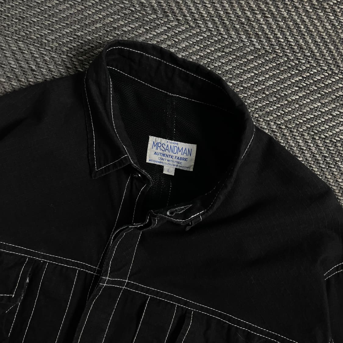 mrsandman 아카이브 스티치 워크 자켓 블랙o 4514 상품이미지6