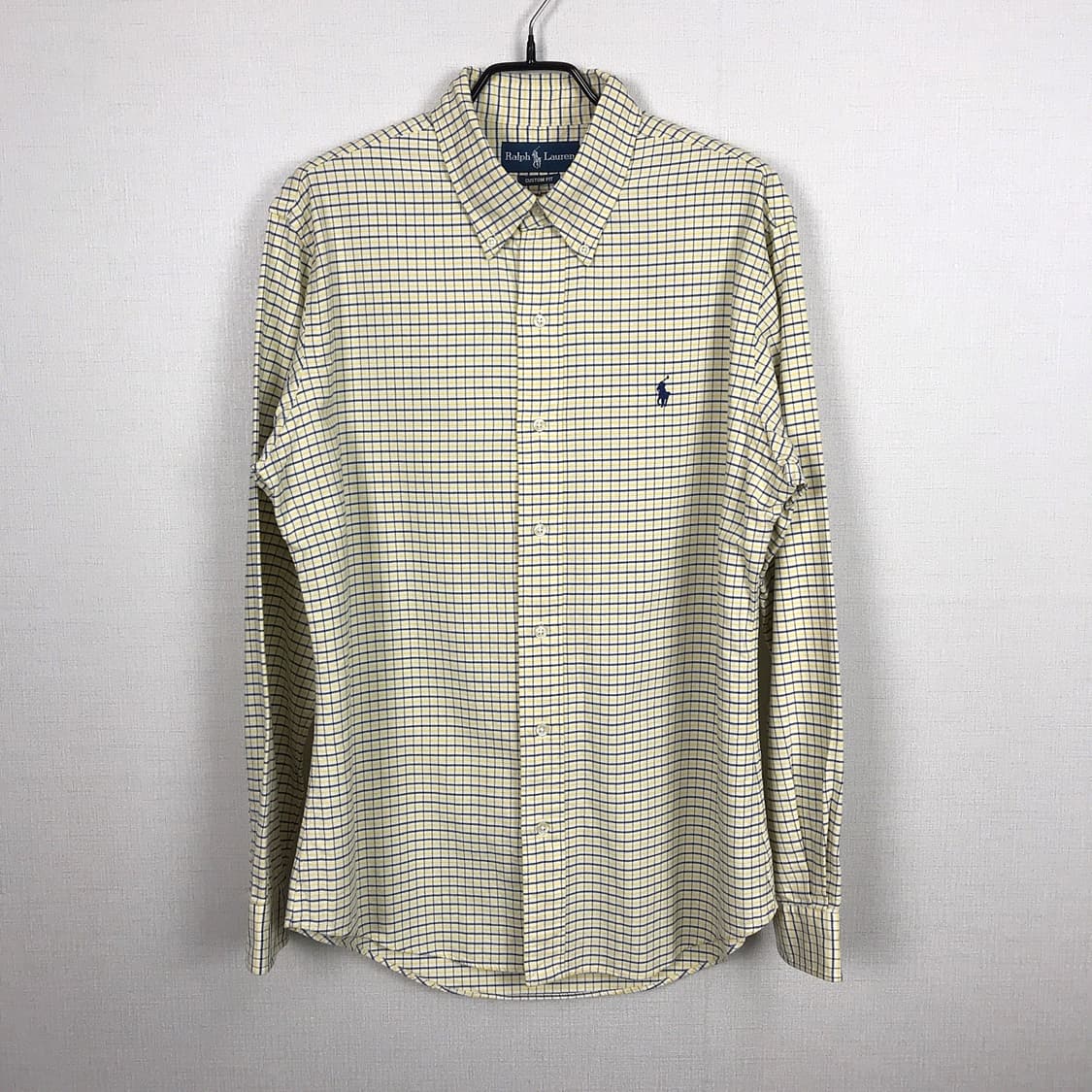 폴로 랄프로렌 옐로우 체크 셔츠 남방 남성L (100) 상품이미지2
