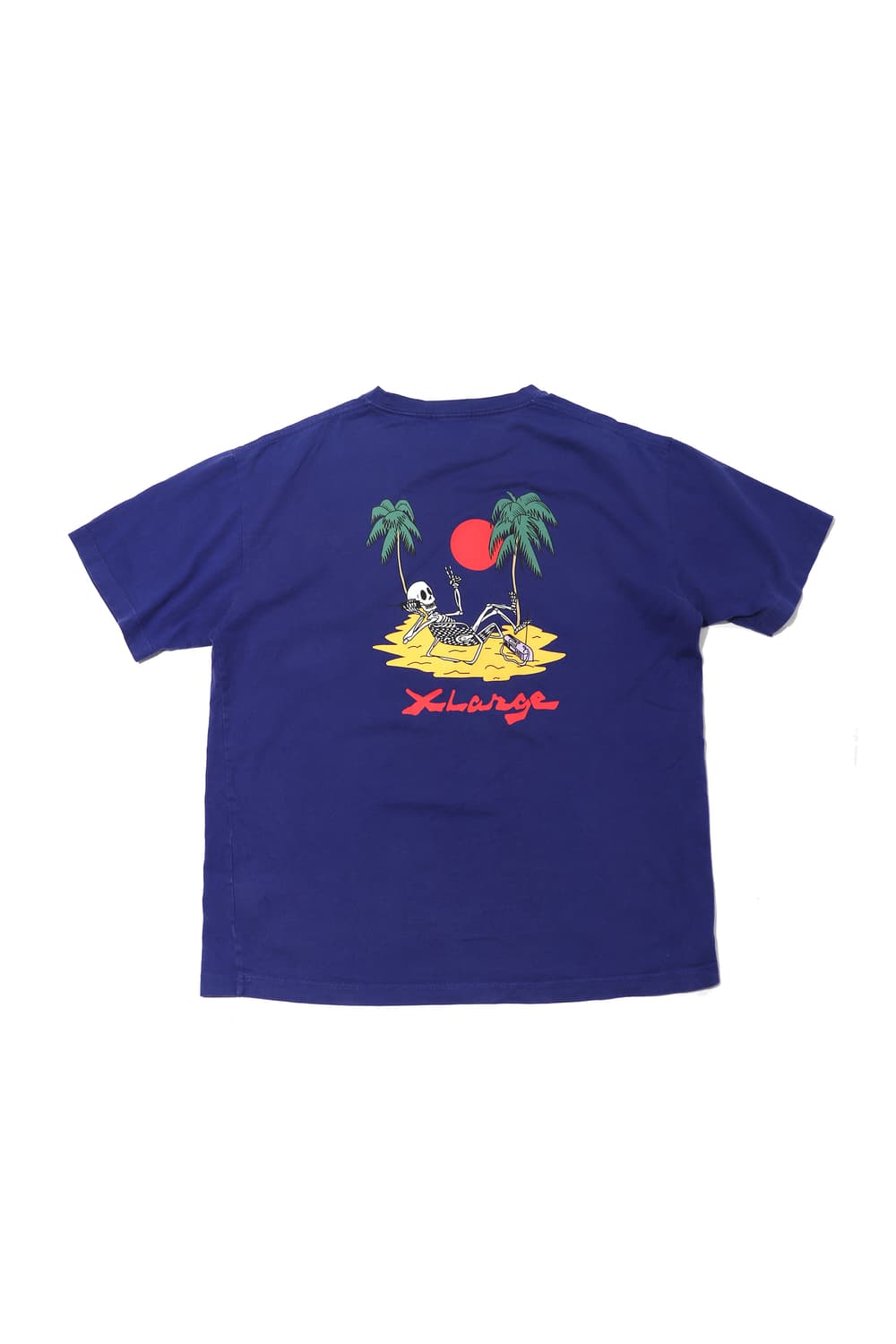 XLARGE 퍼플 스컬 프린팅 반팔티셔츠 size XL 상품이미지1