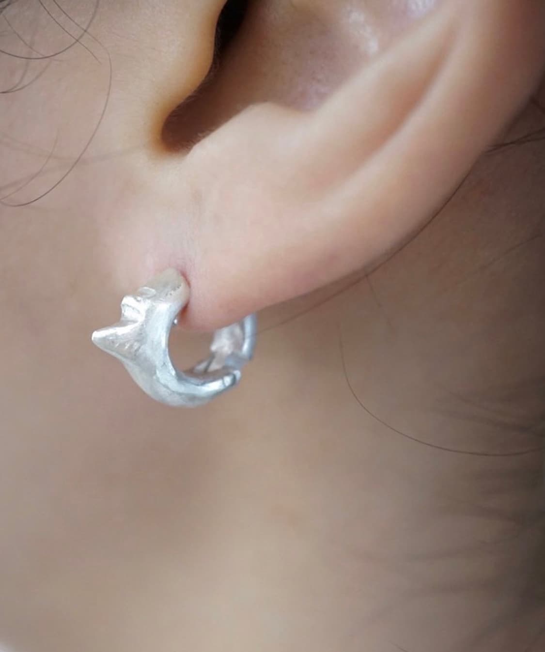 밴액트실버 two pointed earring 상품이미지1