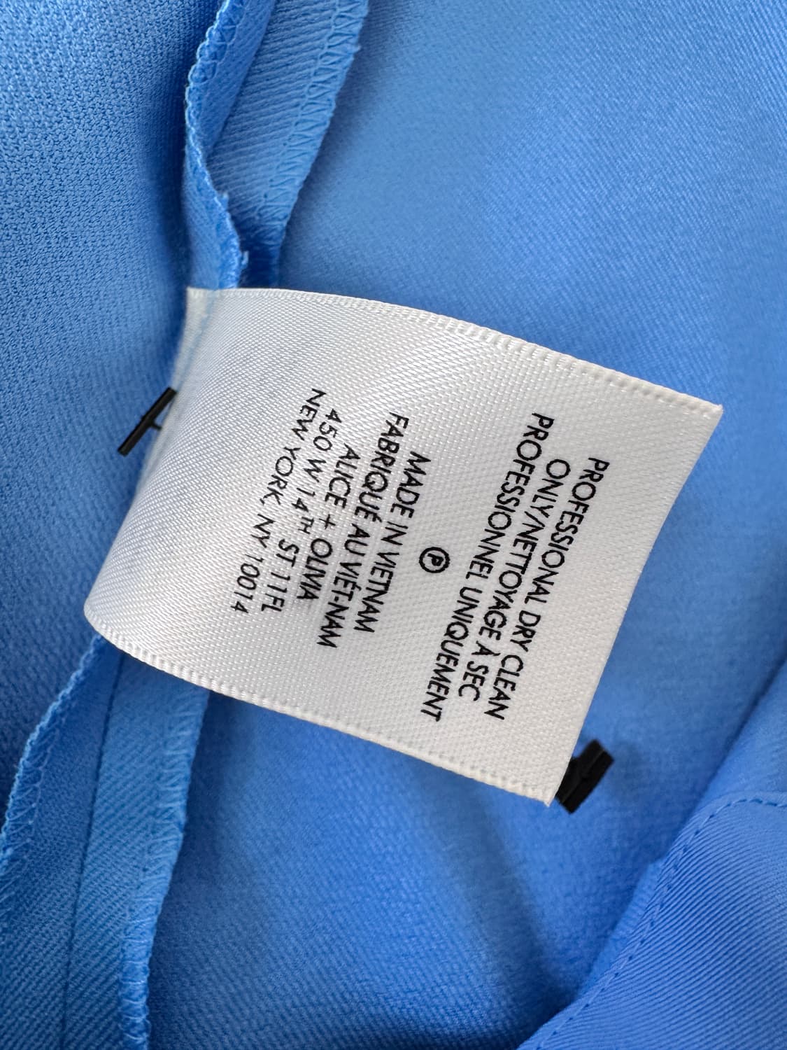 텍있는 새상품 Alice + Olivia 스카이블루 와이드 슬랙스 팬츠  상품이미지5