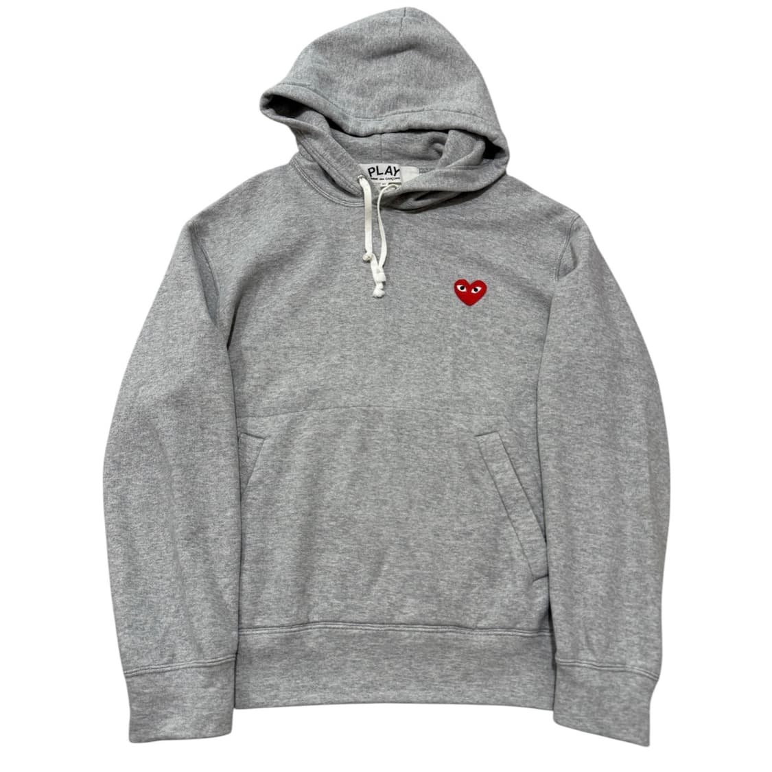 [M] 꼼데가르송 플레이 레드 와펜 후드티 상품이미지1