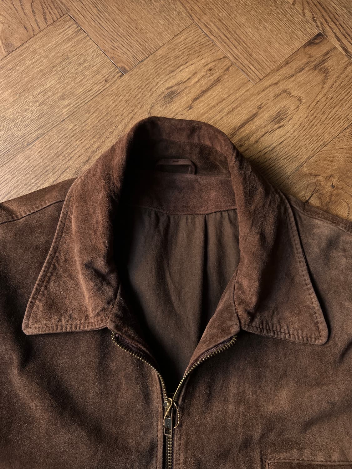 [XL]유로 빈티지 리얼 스웨이드 드리즐러 자켓 상품이미지2