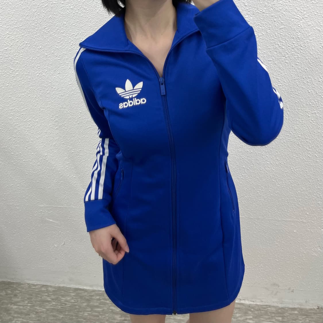 아디다스 유로파 화이트라인 블루 트랙탑 원피스 85 상품이미지5