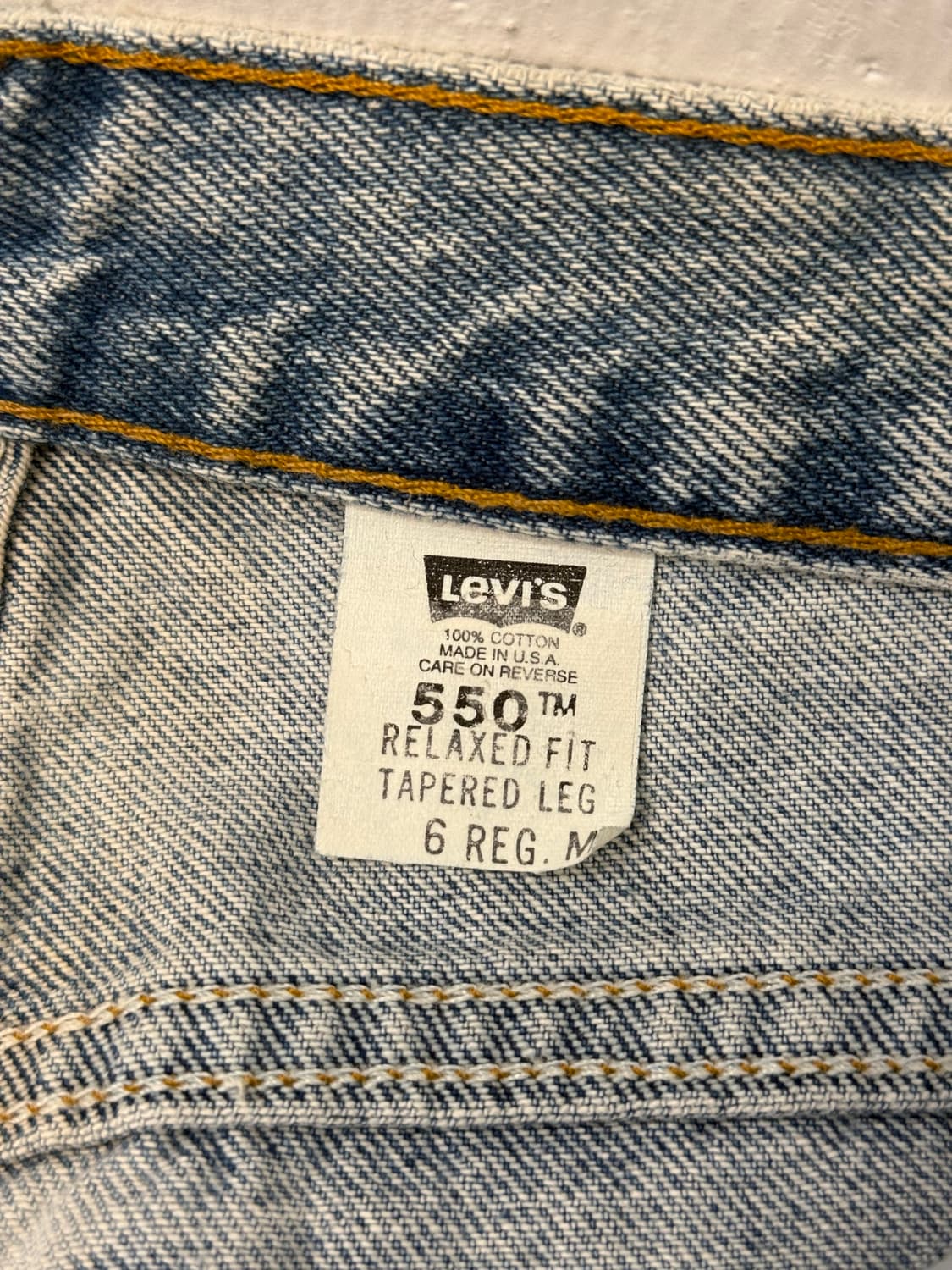 90s USA Levi's 550 Relaxed Fit Tapered 상품이미지6