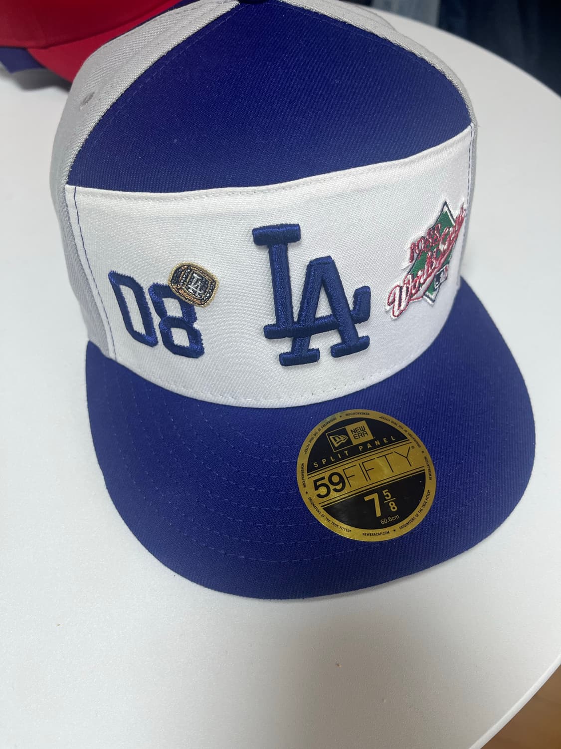 뉴에라 MLB LA 다저스 스플릿 패널 피티드캡 7 5/8 상품이미지3