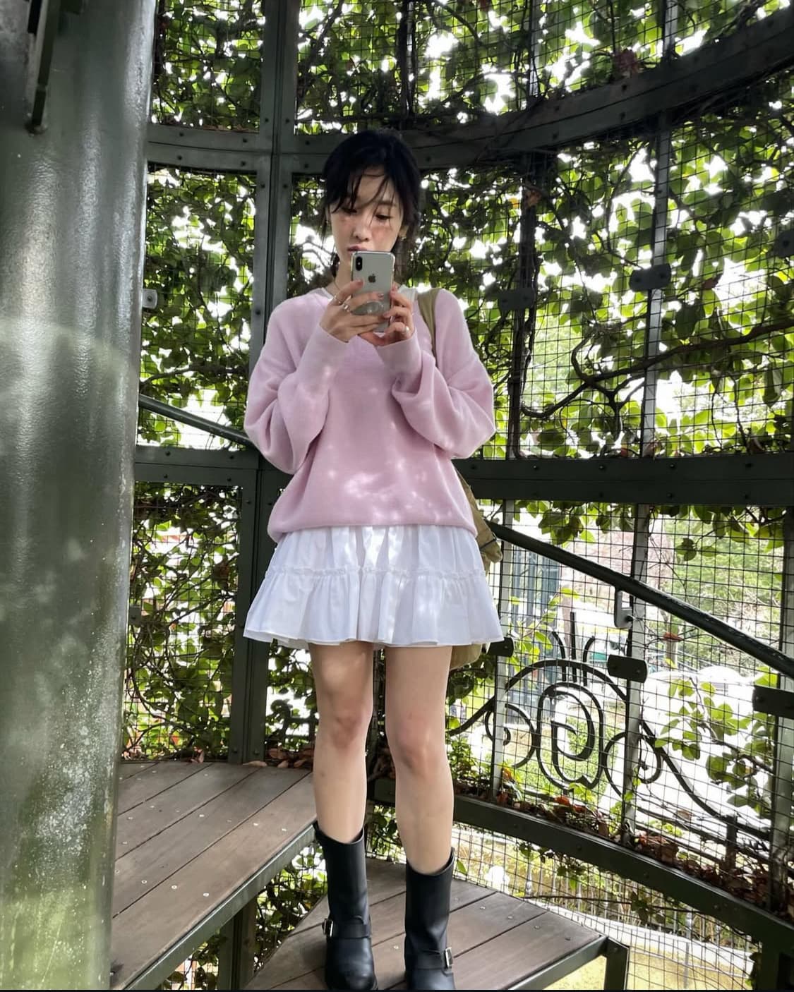 일괄) 쉬이즈큐트 웜피크닉니트 베이비핑크+페어리스커트 상품이미지1