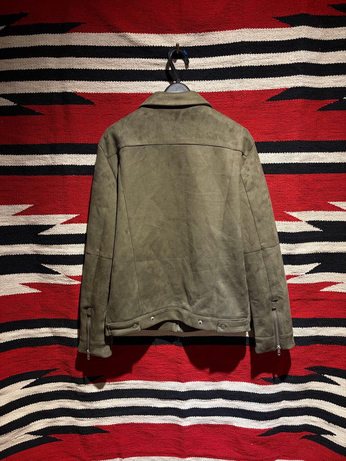 Khaki suade bluson jacket / 카키 스웨이드 블루종 상품이미지6
