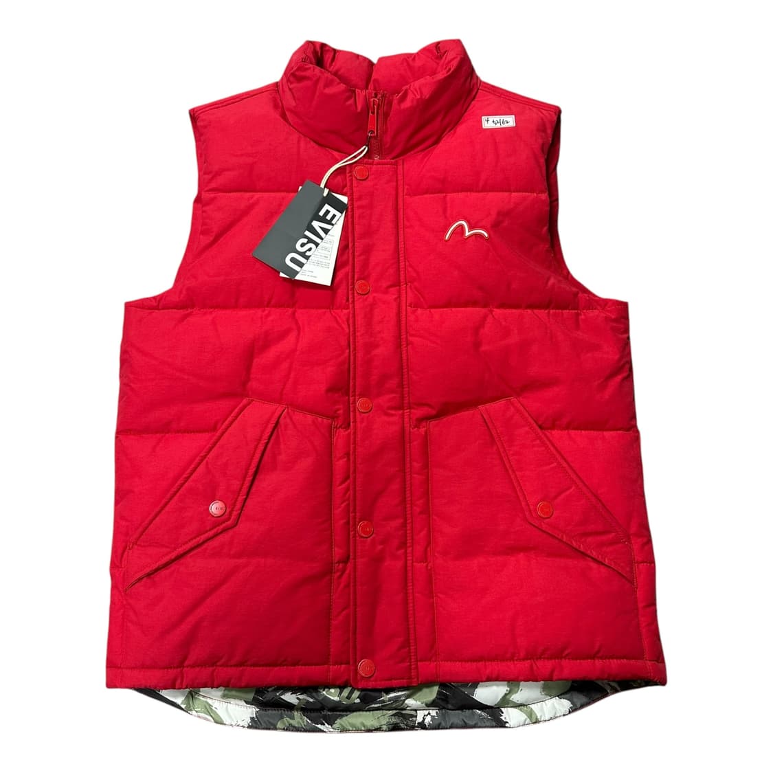 ✨ (새상품) 에비수 레드 패딩 베스트 조끼   상품이미지1