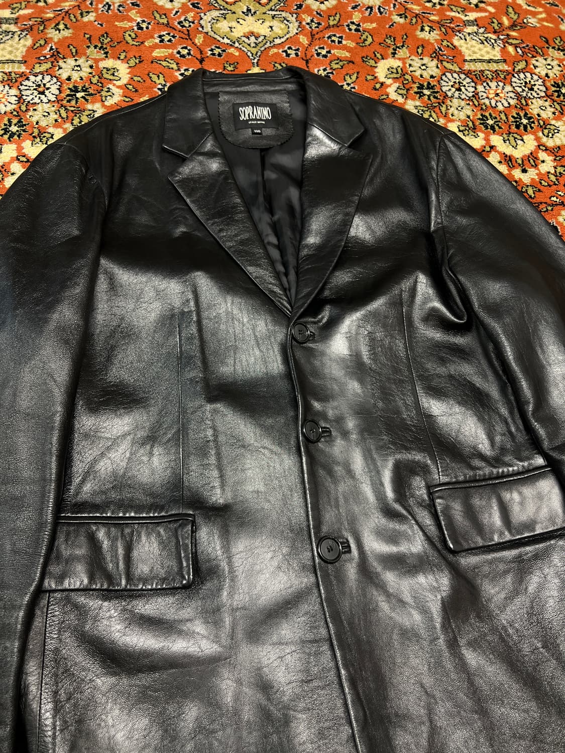 [110] Sopranino  램스킨 빈티지 블레이저 가죽자켓 상품이미지4