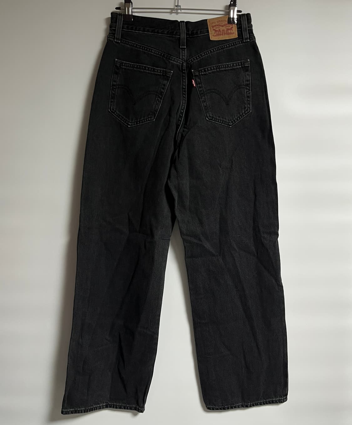 리바이스 흑청 와이드 데님 팬츠 청바지 27 상품이미지5