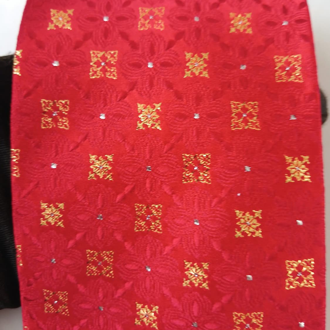 발망 실크 레드 자카드 패턴 넥타이 9cm A+등급 A19599
 상품이미지8