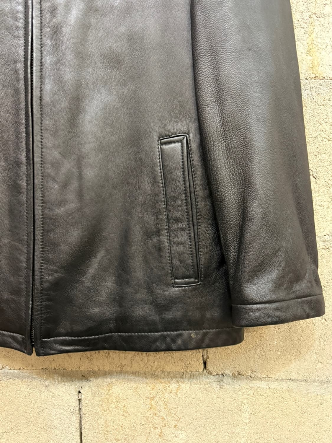 타미 힐피거 미니멀 레더 자켓 상품이미지5