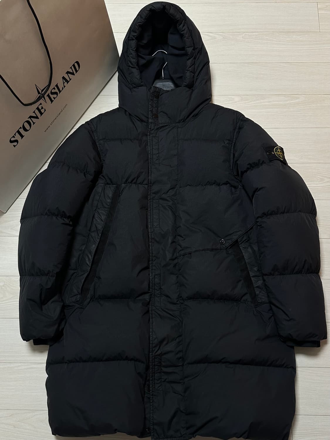 스톤아일랜드 크링클랩스 롱패딩 23fw L(105) 국내판 상품이미지1