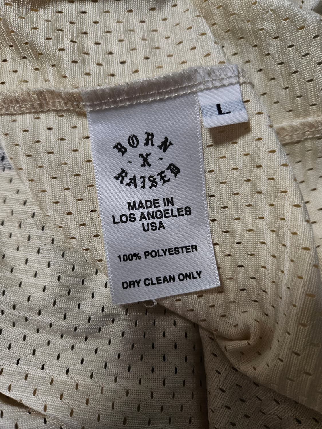 [L]스투시x본앤레이즈드 풋볼 저지 크림 상품이미지4