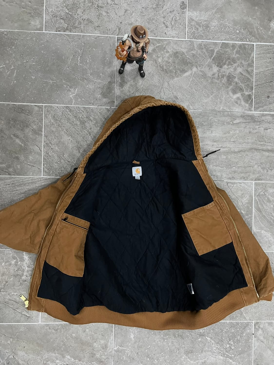 (L)칼하트 덕 액티브 후드자켓 J130 211(BRN) 칼하트브라운 상품이미지3