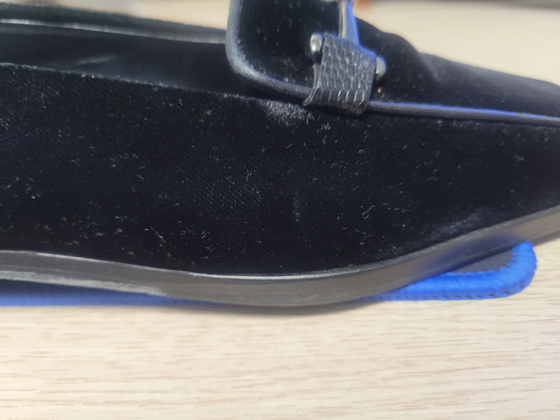 구찌 여성 구두 블랙 벨벳 로퍼 36 정품 상품이미지10