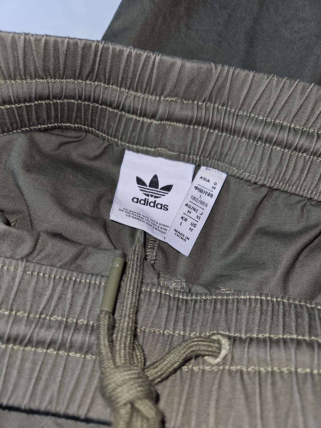 아디다스 오리지널 카키 치노팬츠 코튼 워크팬츠 가첼 L (거의 새상품) 상품이미지3