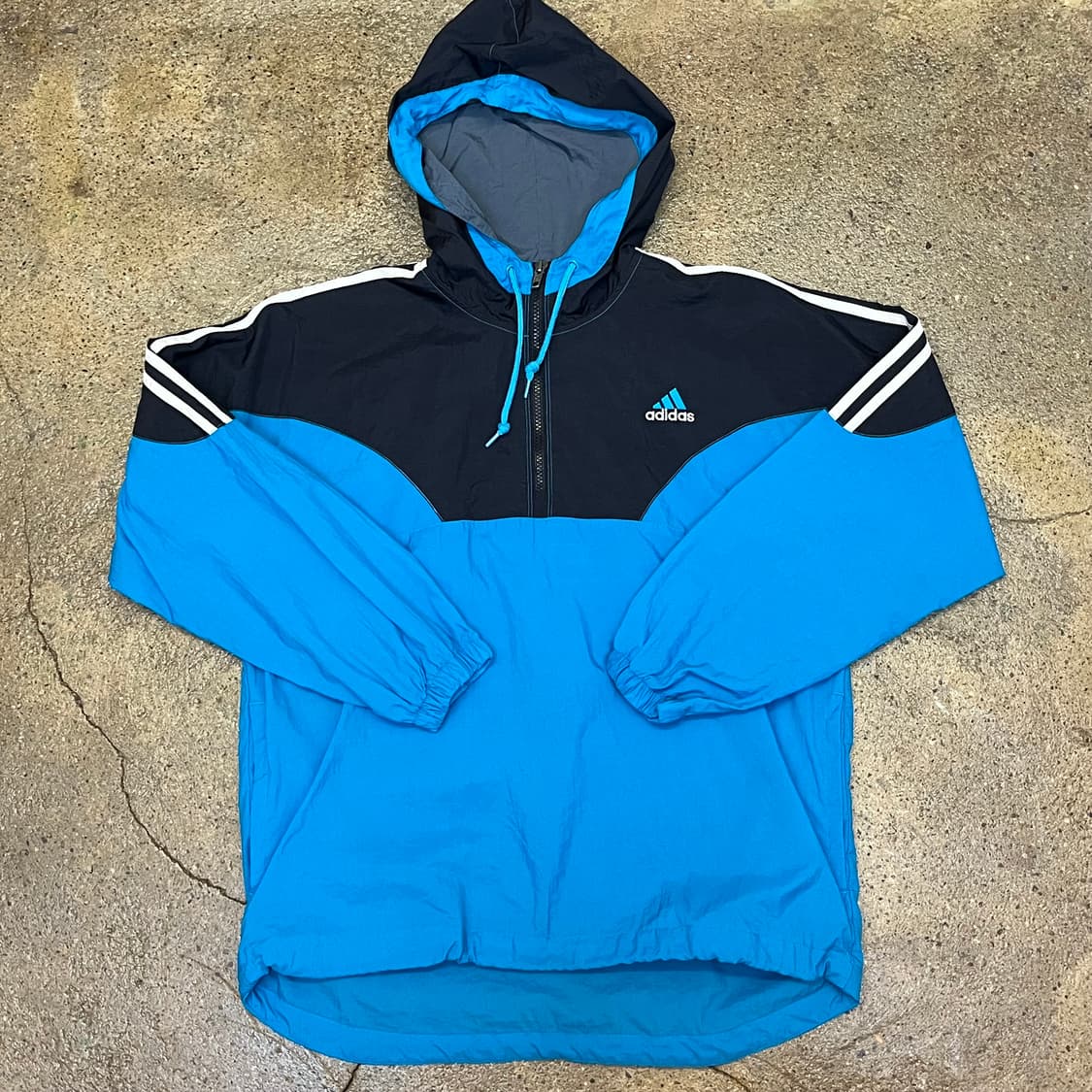 미국 빈티지 아디다스 바람막이 후드 상품이미지1