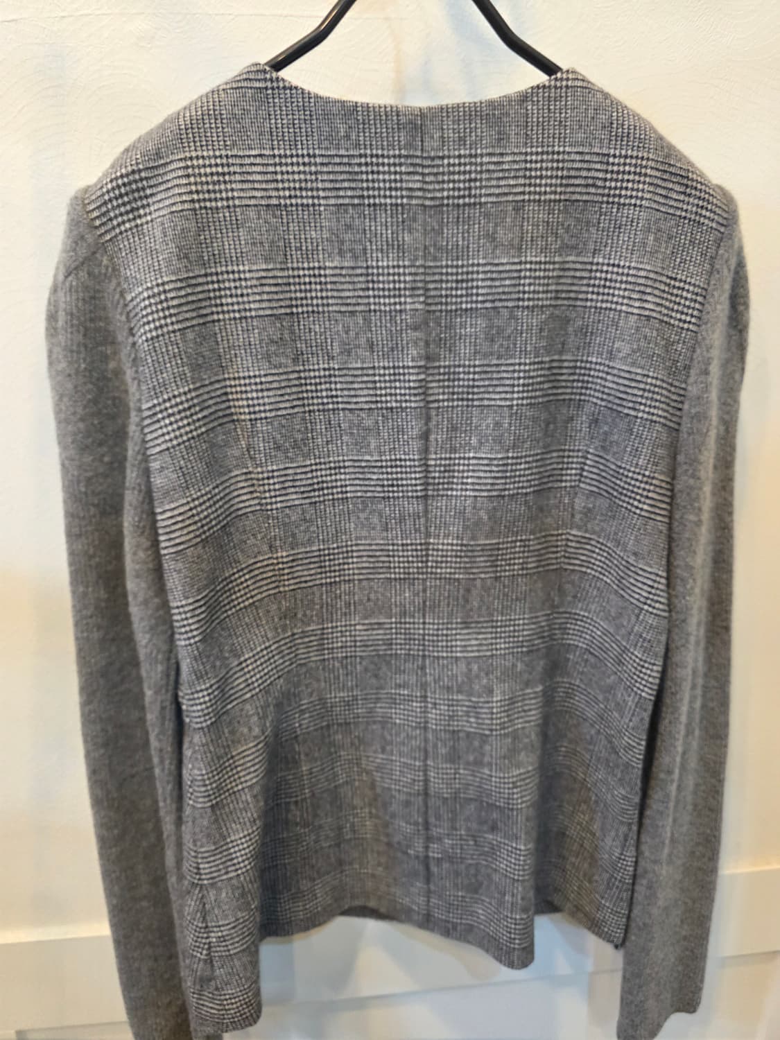 커스텀멜로우 체크 울 블라우스 상품이미지5