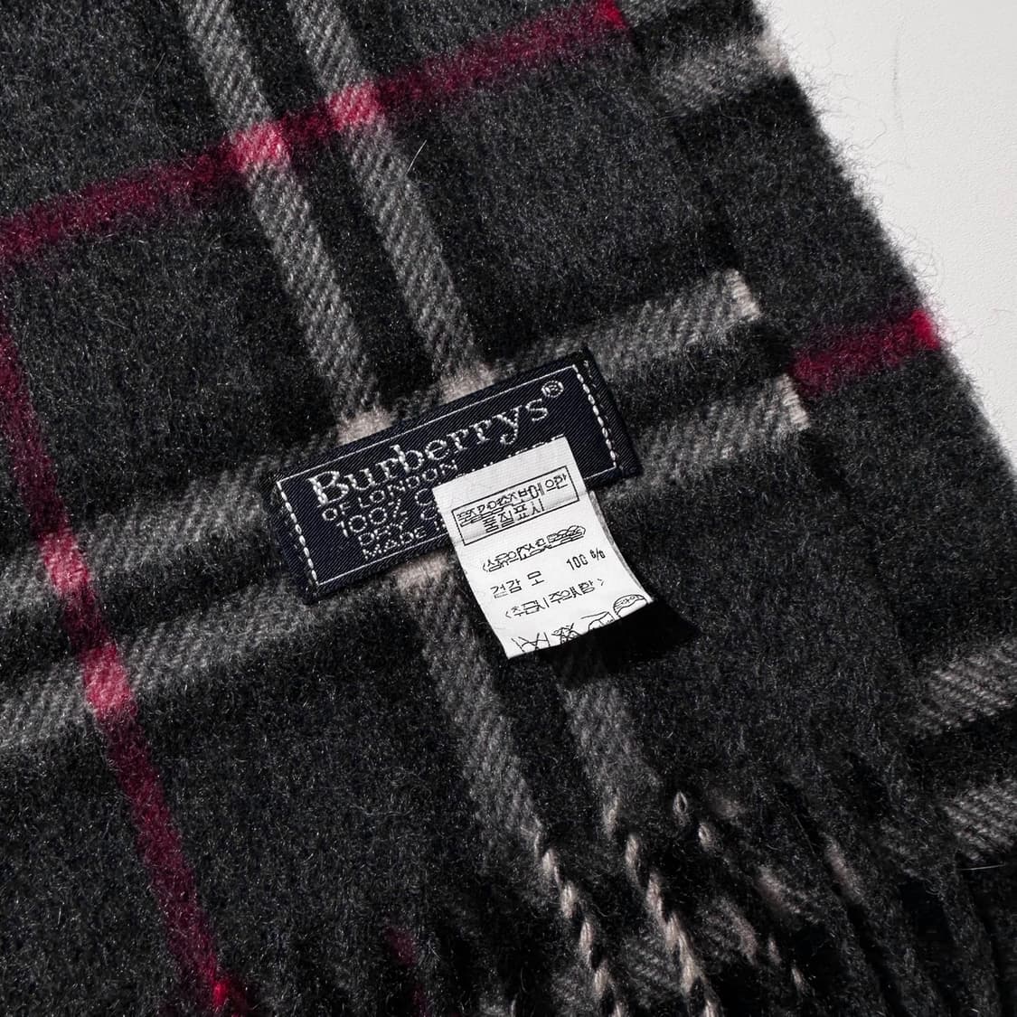 (매장판) 버버리 캐시미어 100% 체크 머플러 목도리 상품이미지3