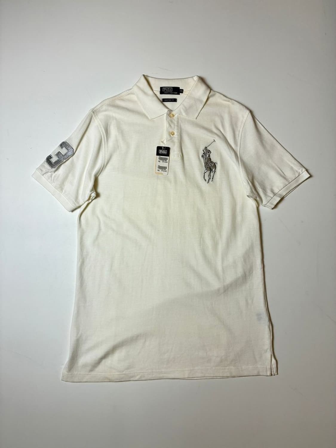 폴로 랄프로렌 00's 실버 포니 로고 카라 반팔 티셔츠 PN8560 상품이미지1