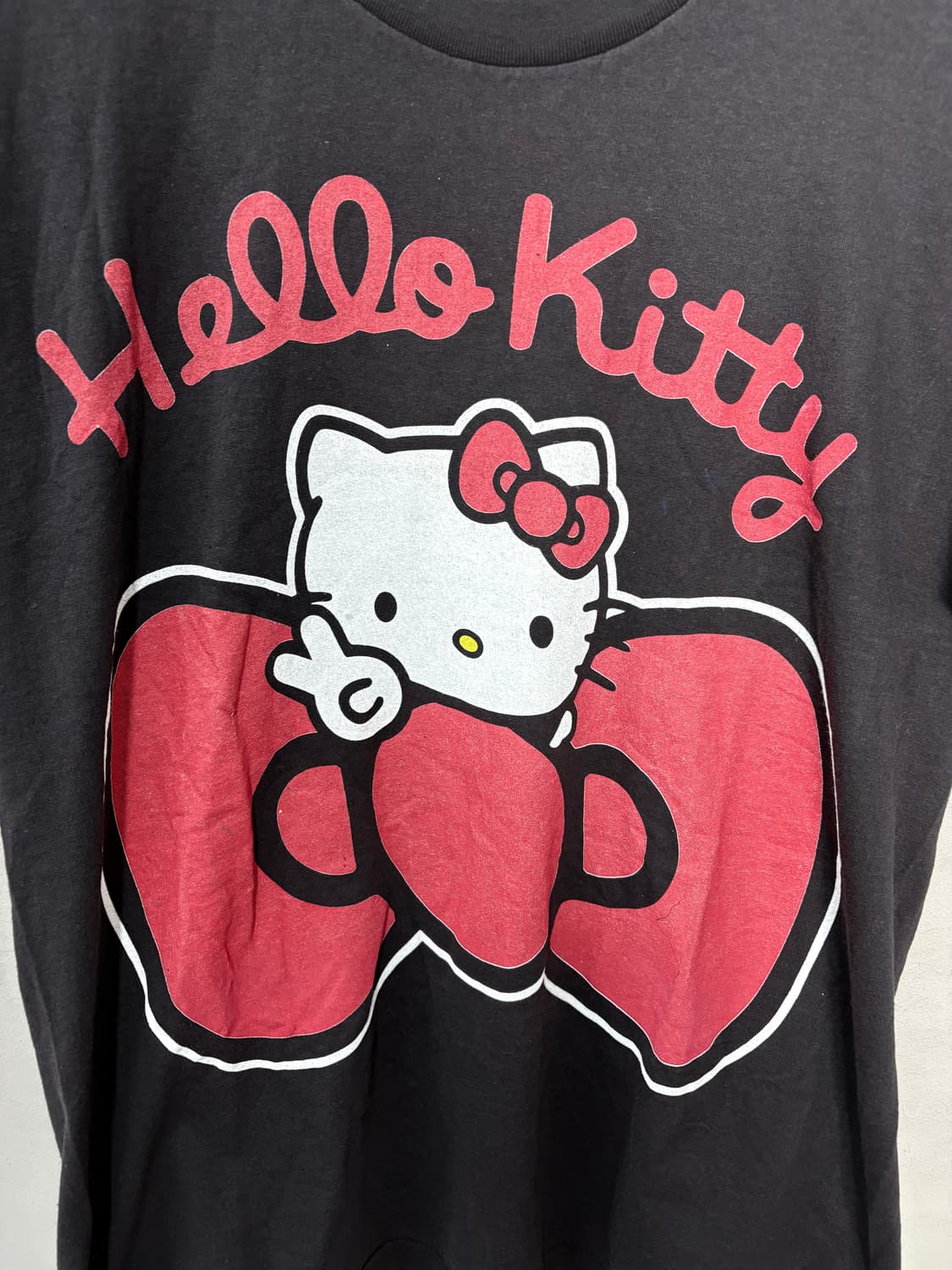 빈티지 헬로키티 y2k 블랙 반팔티 A3694 상품이미지3
