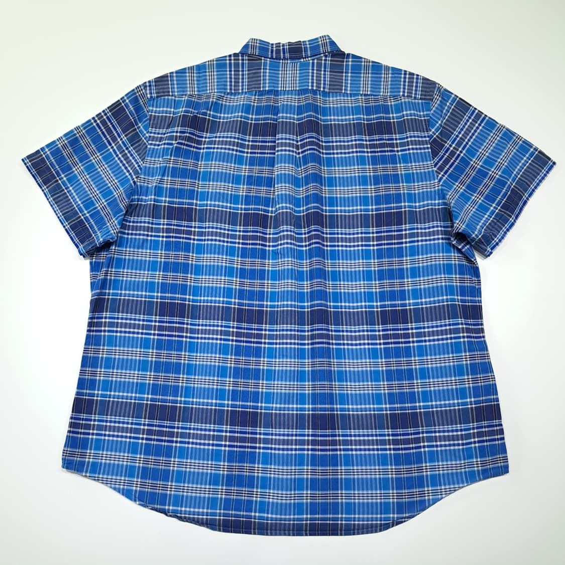 CK043 2XL 폴로 00s 멀티포니 블루 마드라스체크 셔츠 남방 상품이미지6