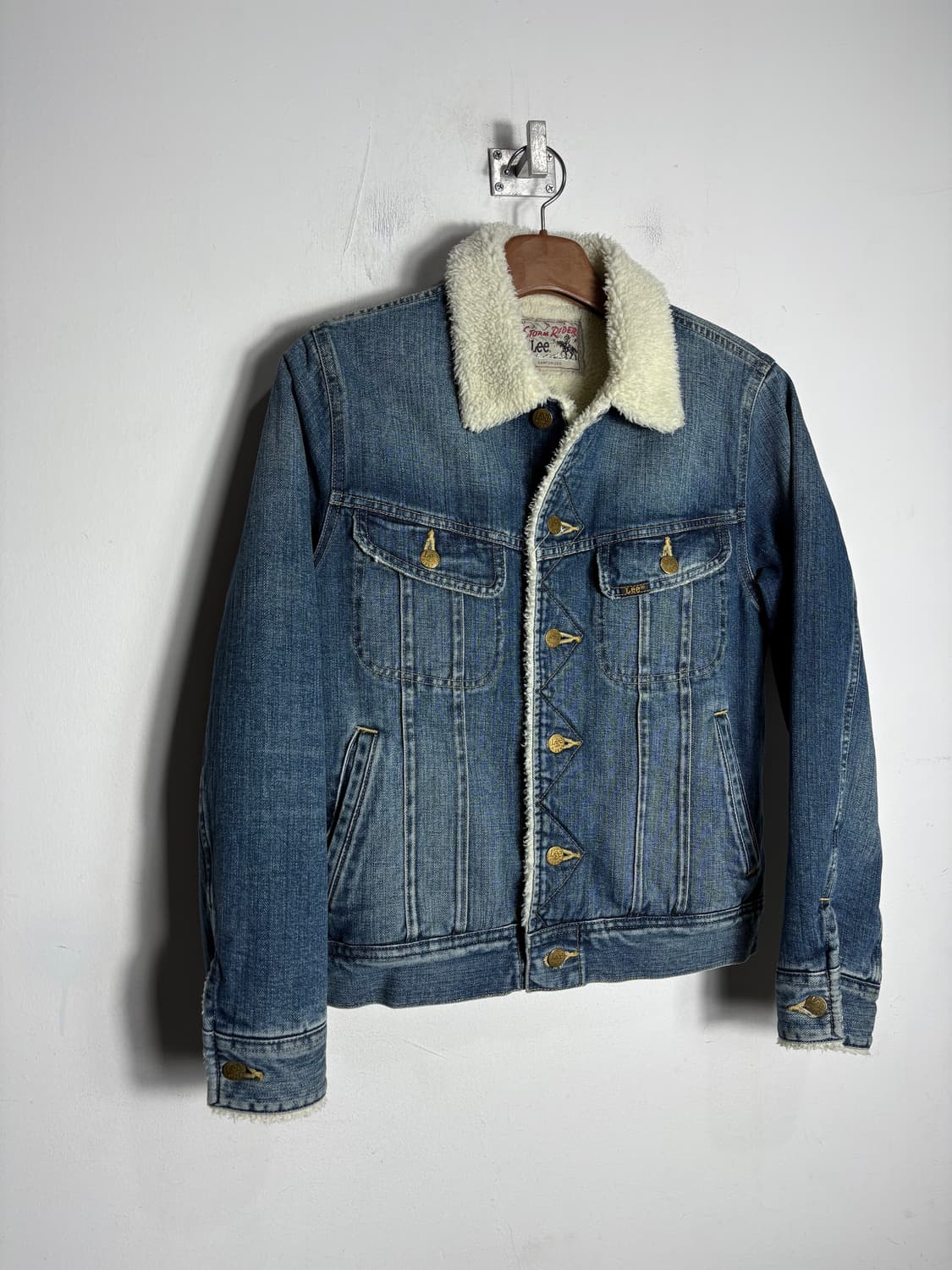 Lee 리 시어링 카라 중청 데님 자켓 상품이미지2