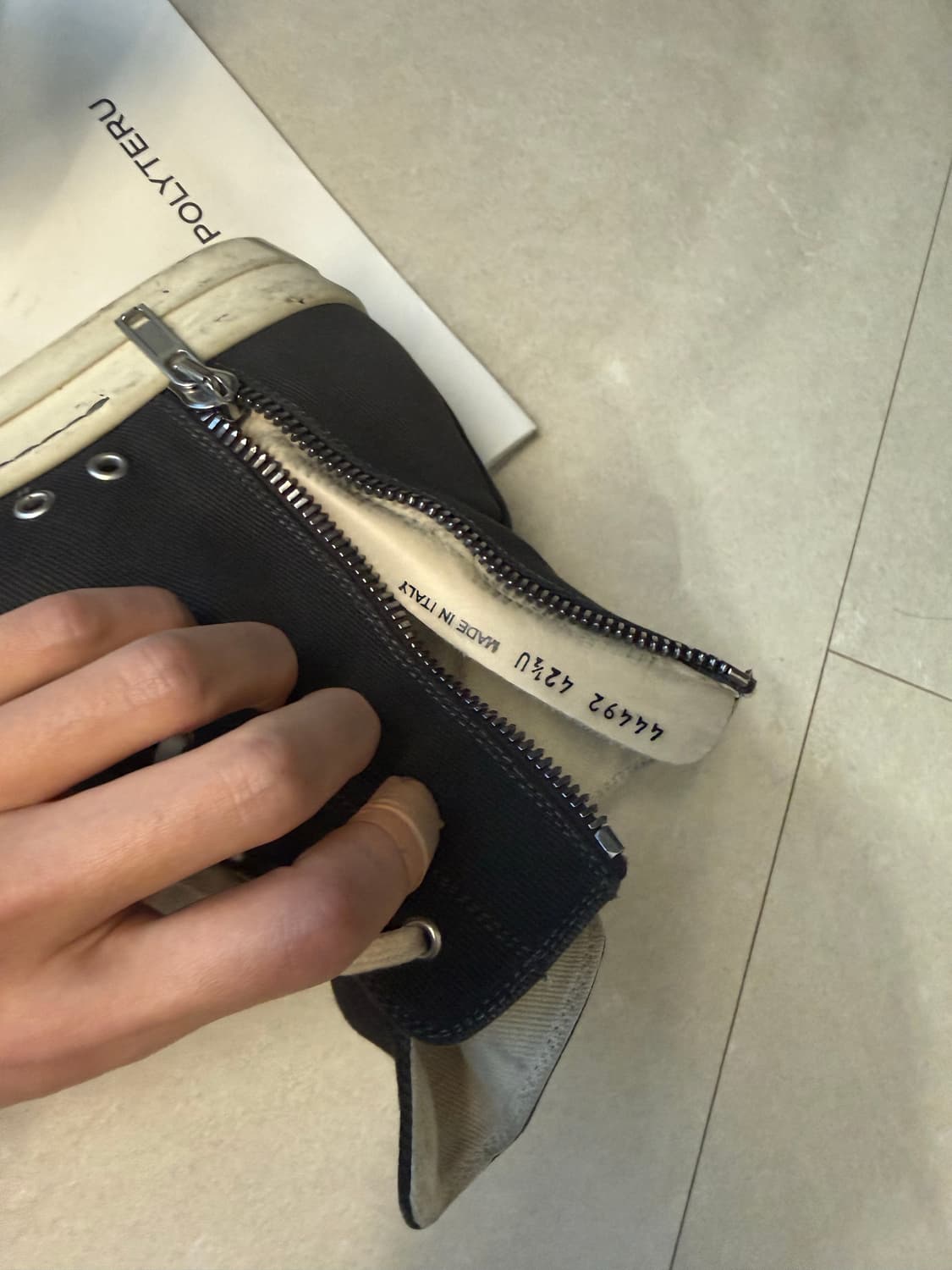 릭오웬스 다크쉐도우 라몬즈 하이 42.5 상품이미지4