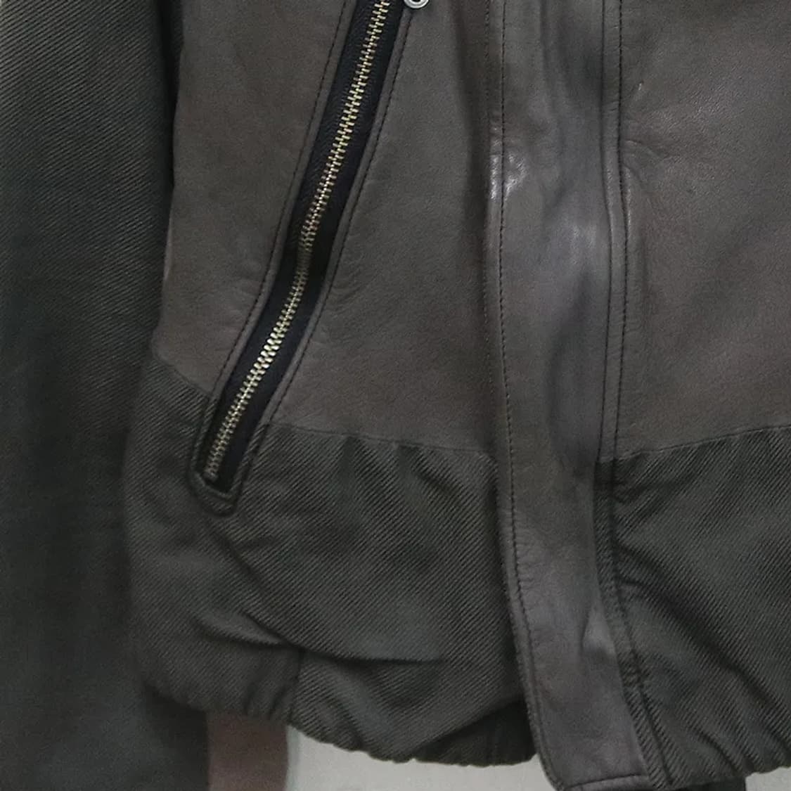 KAMISHIMA 양가죽  실크 혼방 라이더 자켓 60930 상품이미지4