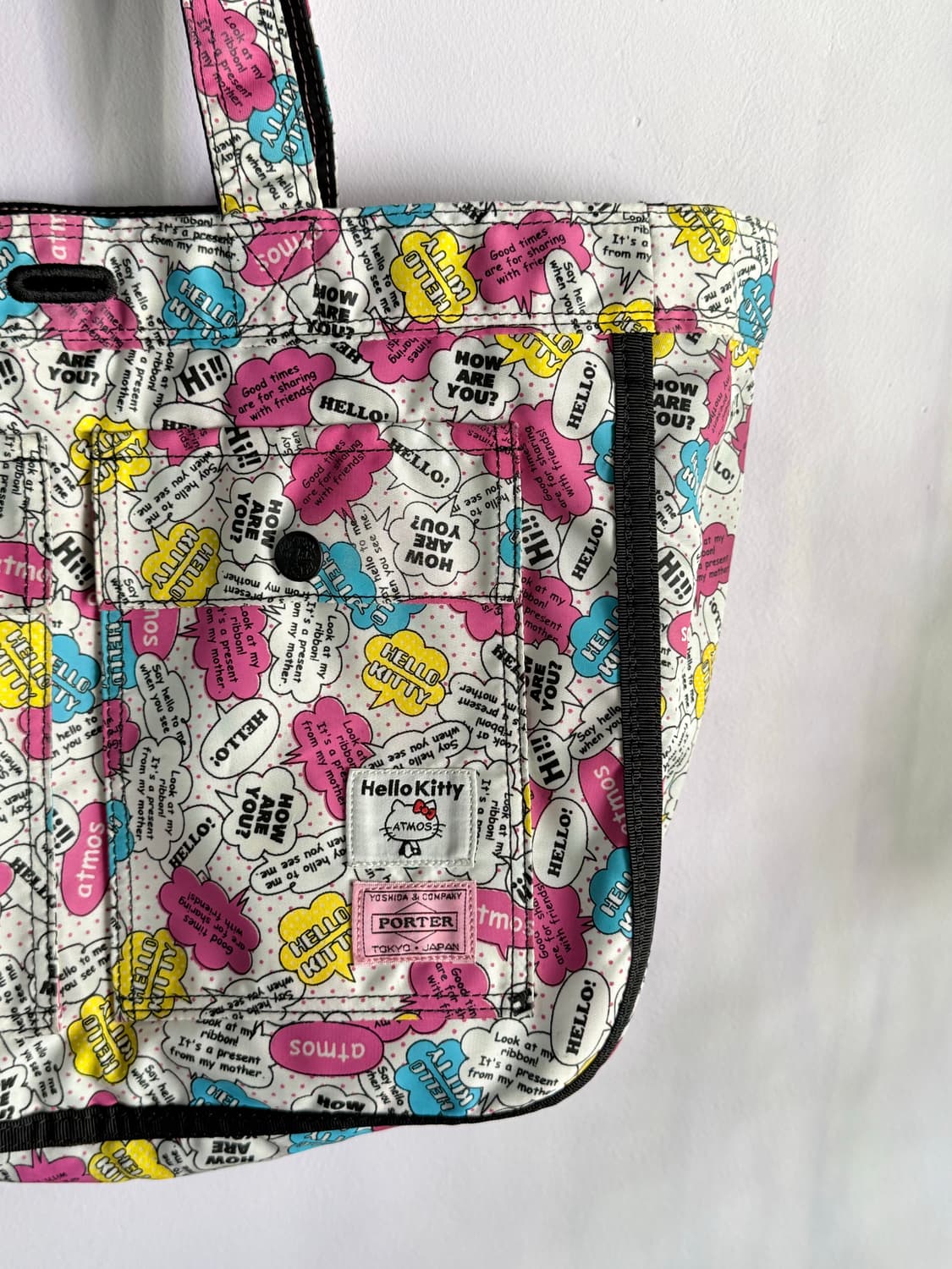 (휘귀)Poter Atmos Hello kitty  토트 숄더백 상품이미지7