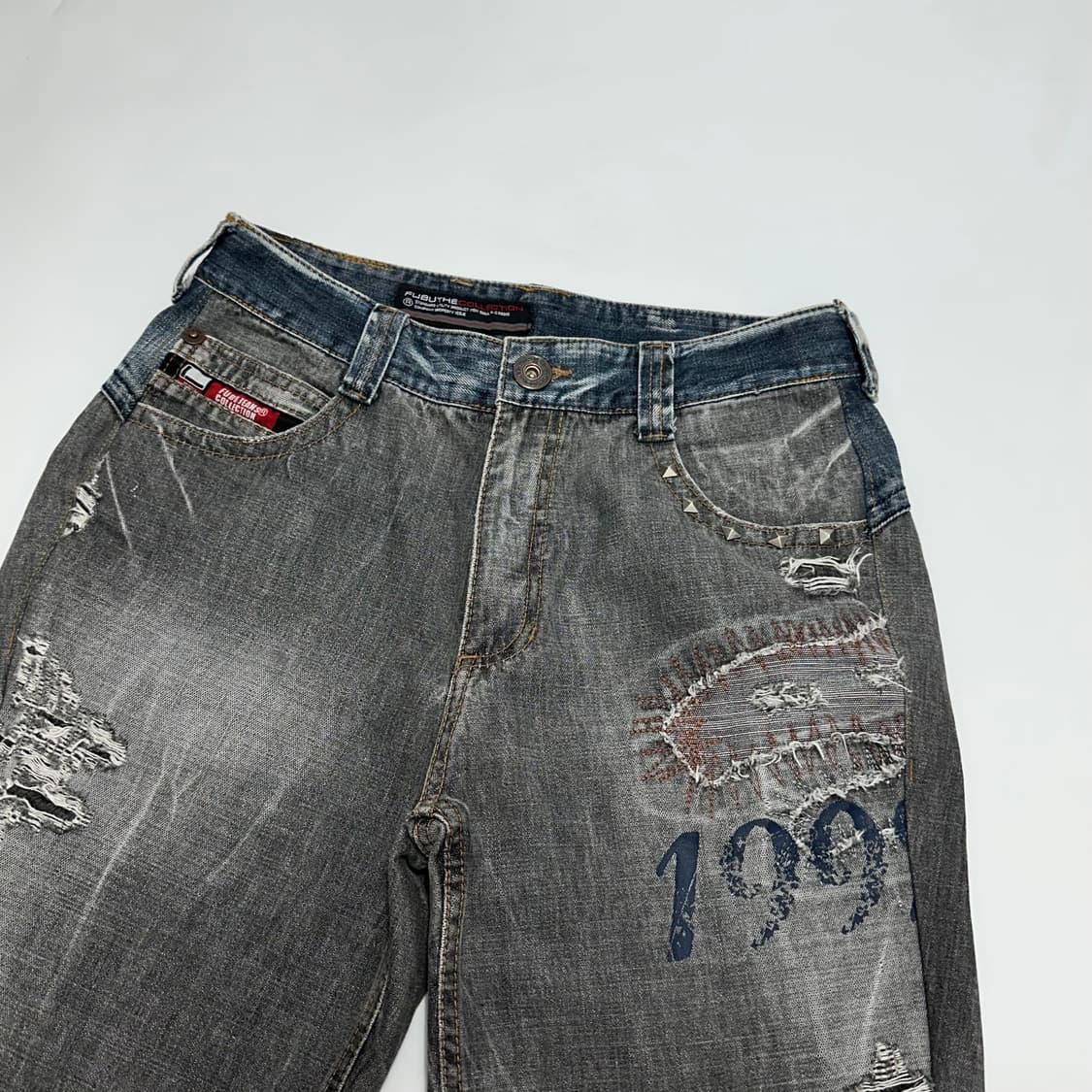 Fubu 후부 00s 워싱 데님팬츠 올드스쿨 상품이미지3