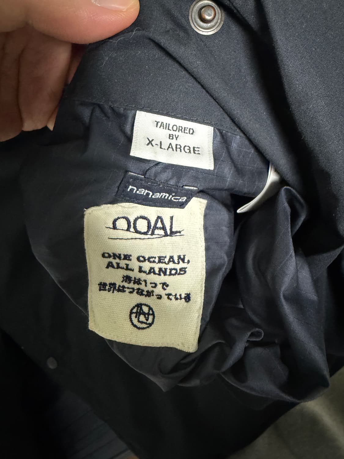 나나미카 리버시블 다운 가디건 네이비 상품이미지3