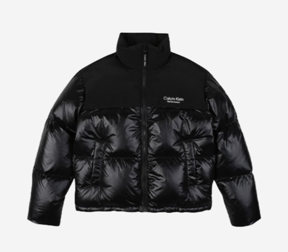 캘빈클라인 퍼포먼스 벌키 덕다운 숏패딩 블랙 상품이미지1
