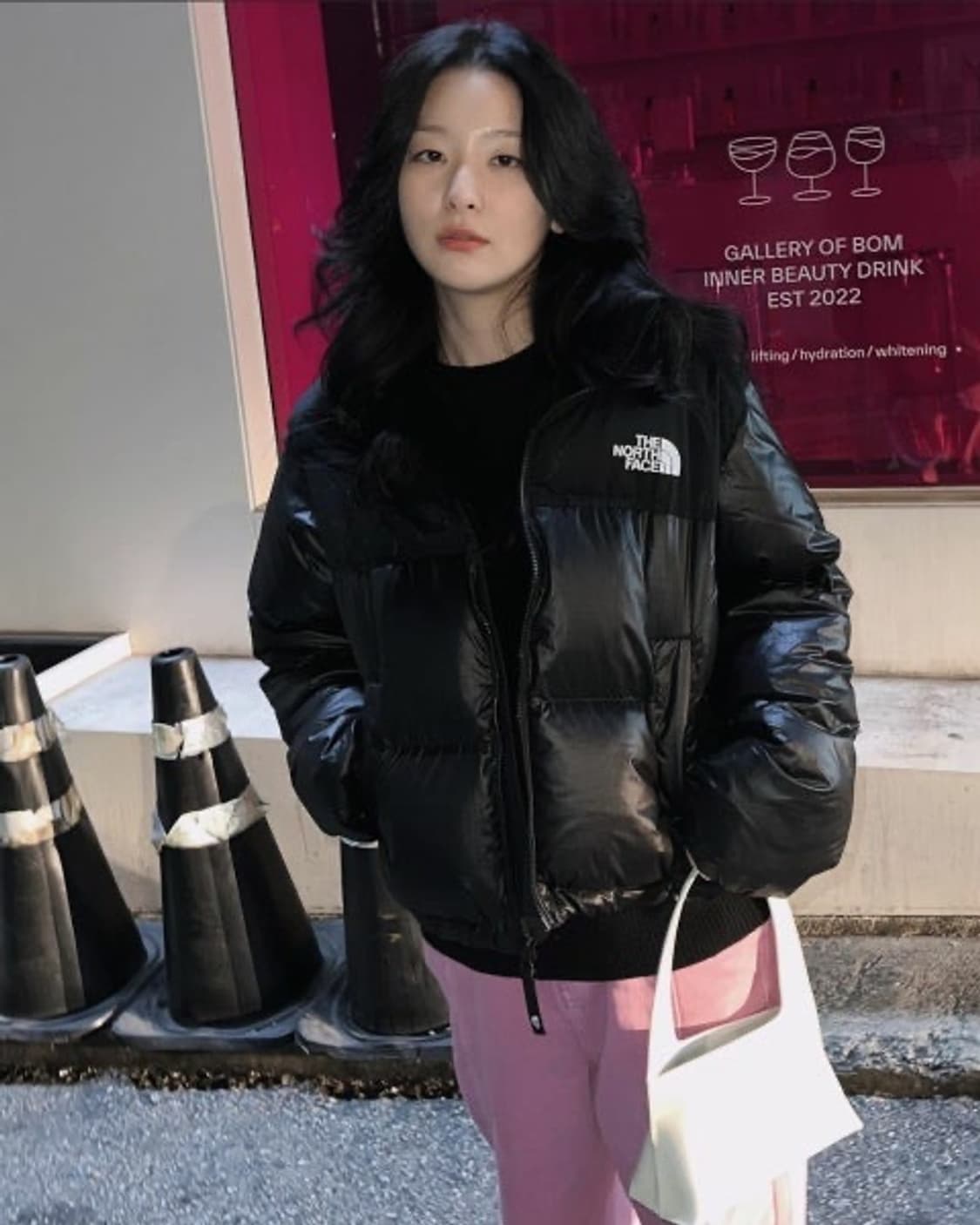 노스페이스 화이트라벨 노벨티 여성 눕시 다운 자켓 패딩 블랙 M 상품이미지4