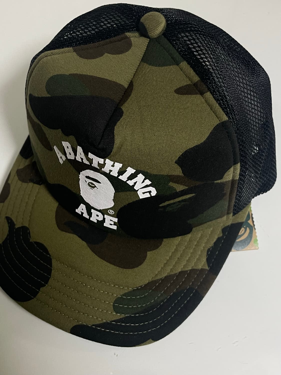 베이프 시그니처 카모 패턴 매쉬 캡 상품이미지2