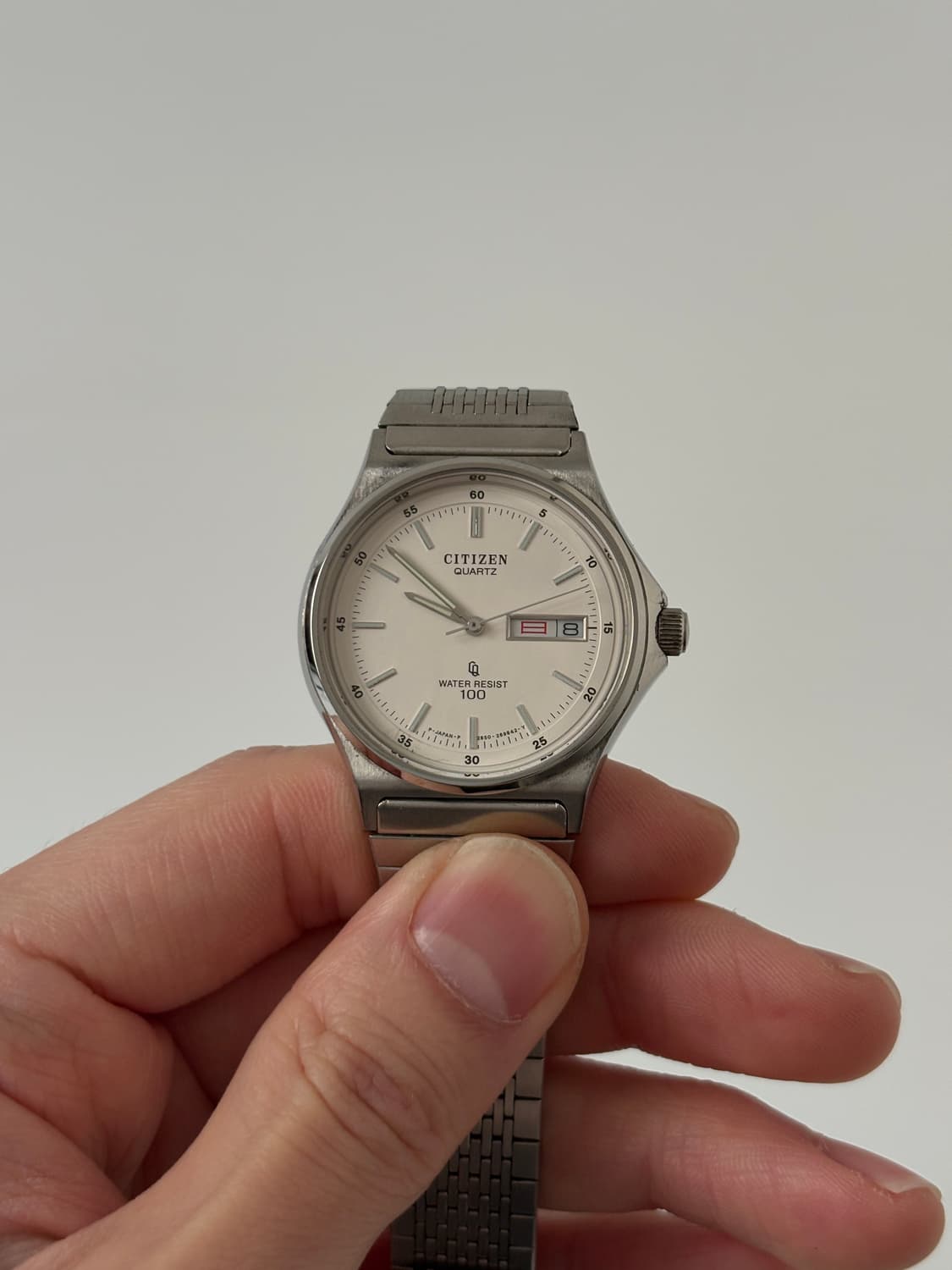 1980s CQ White Dial Silver Quartz 상품이미지2