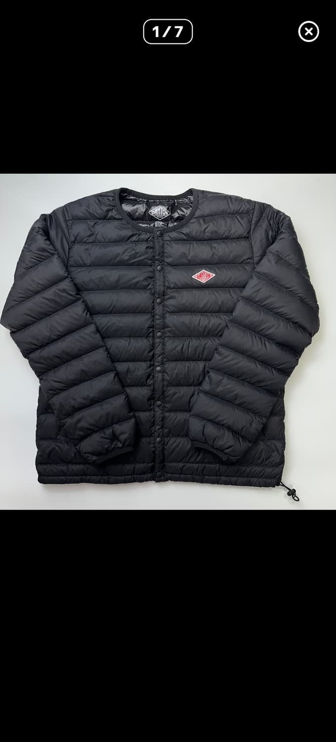 정품.단톤 여성 경량 패딩 검정 M사이즈 상품이미지1