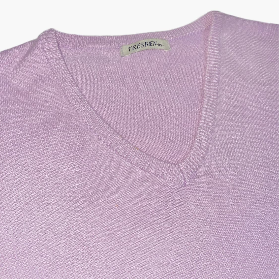 트레비앙 라벤더 브이넥 니트 상품이미지3